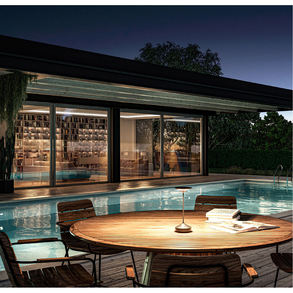 Benjamin Franklin 11 inch 2.50 watt White Portable Battery Lamp Portable Light